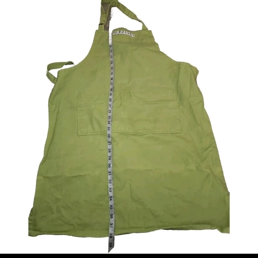 Williams Sonoma Adult & Kid Matching Green Apron Cooking Craft Garden Set